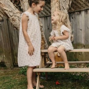 Doen Kids Arlo Dress in Coquille Medallion